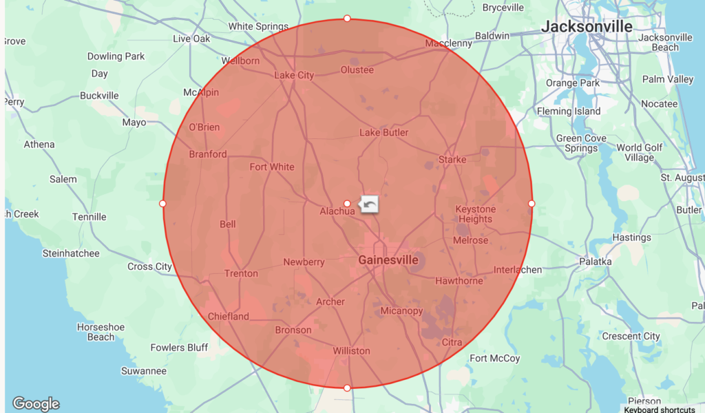 Faithful Jack service area 25 miles around high springs fl